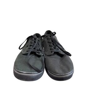 Vans Low Top Canvas Sneakers Black‎ Lace Up Womens Casual Skate Shoes